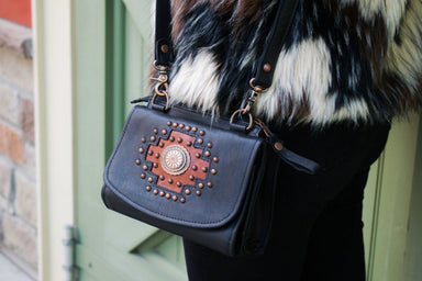 Midnight Copper Texas Two Step Crossbody Bag/Wallet  