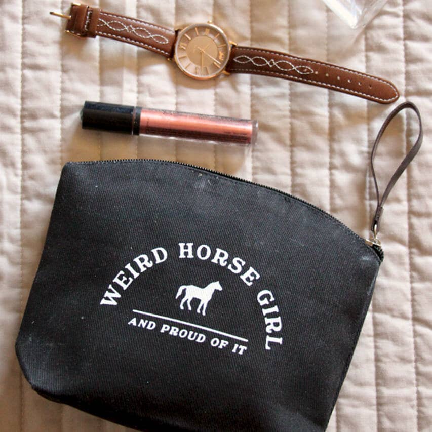 Weird Horse Girl Makeup Bag - Equine Exchange Tack Shop