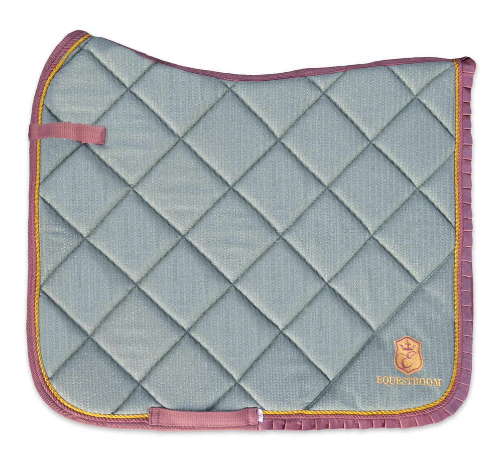 Teaparty Green Saddle Pad (Limited Edition) - Equine Exchange Tack Shop