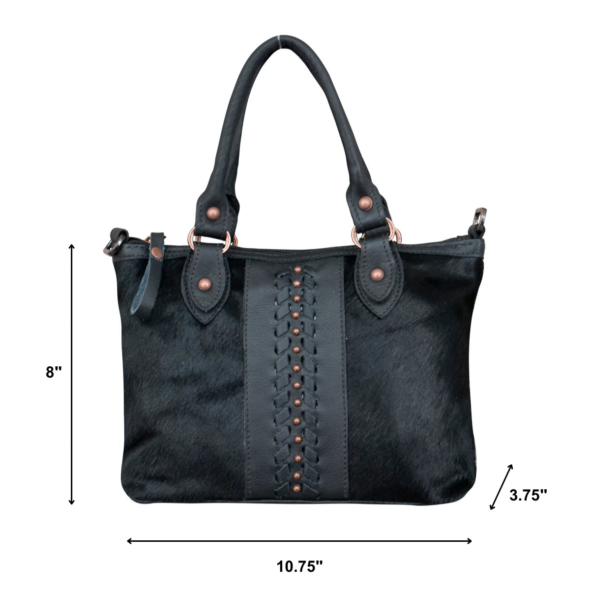 CowTown Small Zip Top Convertible Satchel  