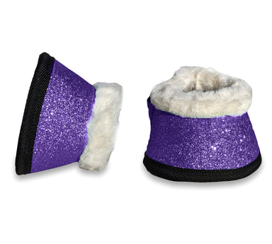 Purple Amethyst Bell Boots - Equine Exchange Tack Shop