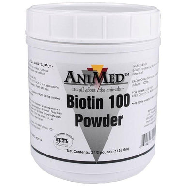 Biotin 100 Powder Supplement for Livestock - Equine Exchange Tack Shop