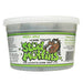 Container of Stud Muffins green apple horse treats on a white background