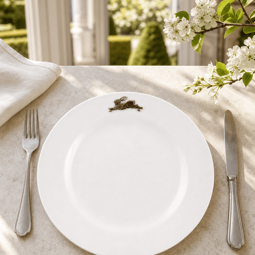 Bunny / Rabbit Melamine Lunch Plates - Set of 4