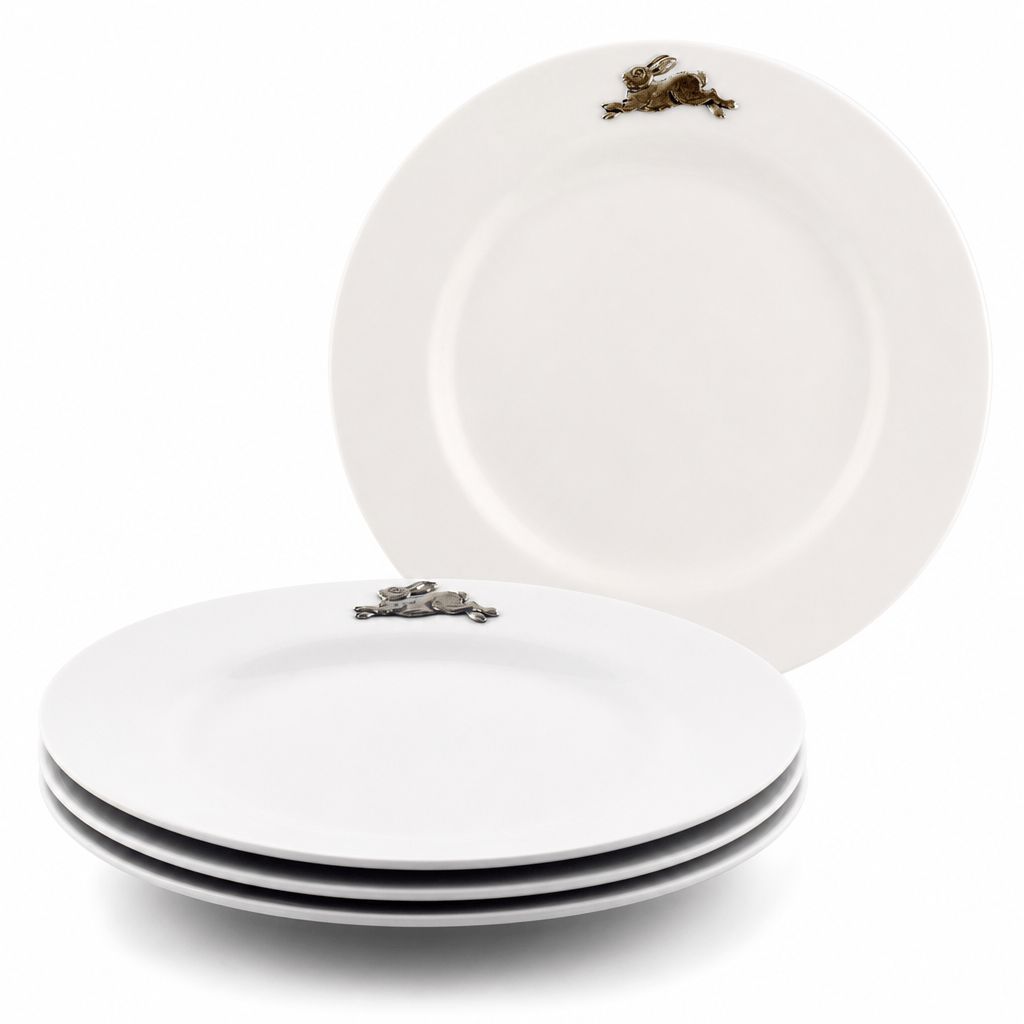 Bunny / Rabbit Melamine Lunch Plates - Set of 4