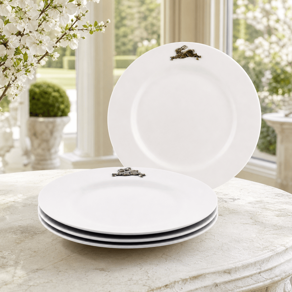 Bunny / Rabbit Melamine Lunch Plates - Set of 4