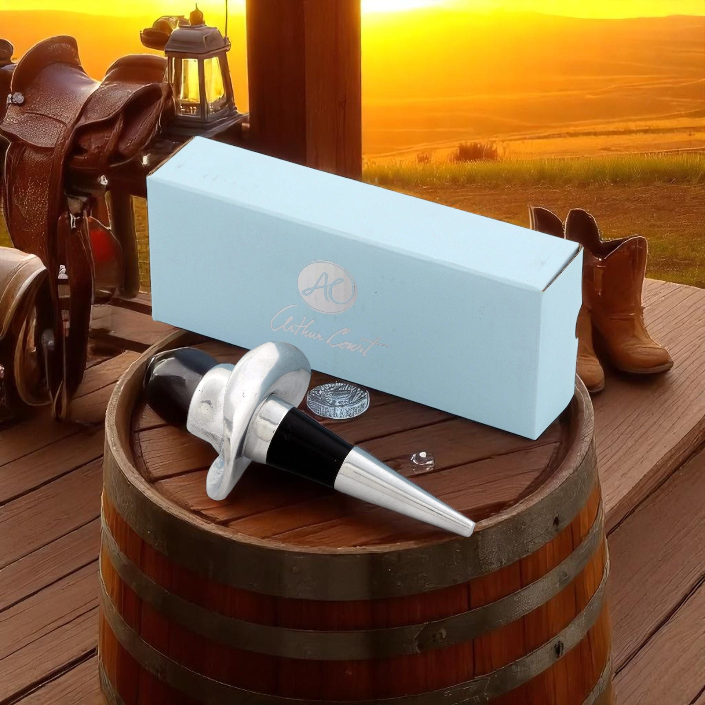 Cowboy Hat Bottle Stopper - Equine Exchange Tack Shop