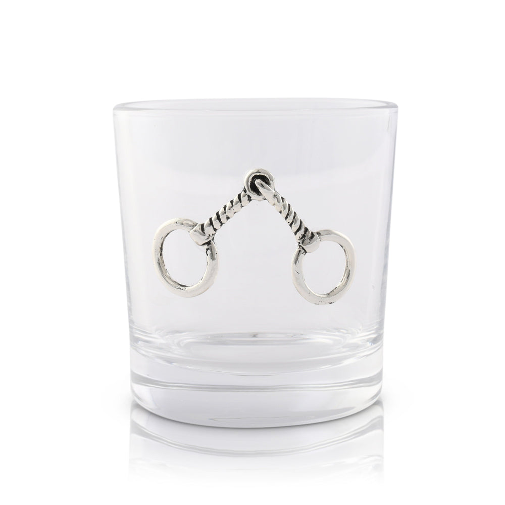 Equestrian Bit Bar Glasses Set of 4 - Equine Exchange Tack Shop