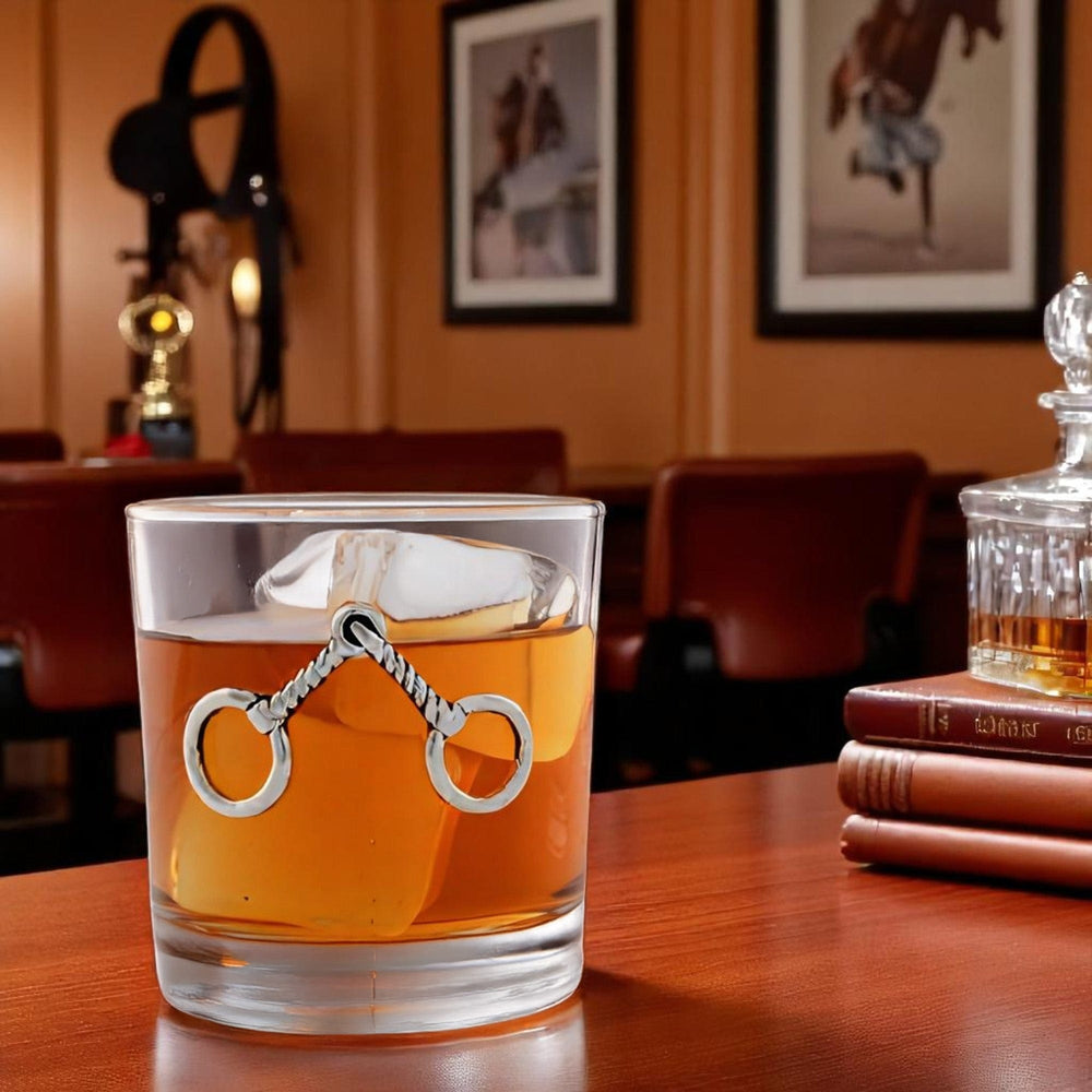 Equestrian Bit Bar Glasses Set of 4 - Equine Exchange Tack Shop