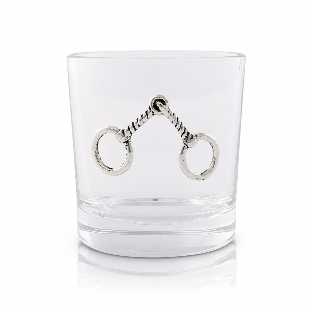 Equestrian Bit Bar Glasses Set of 4