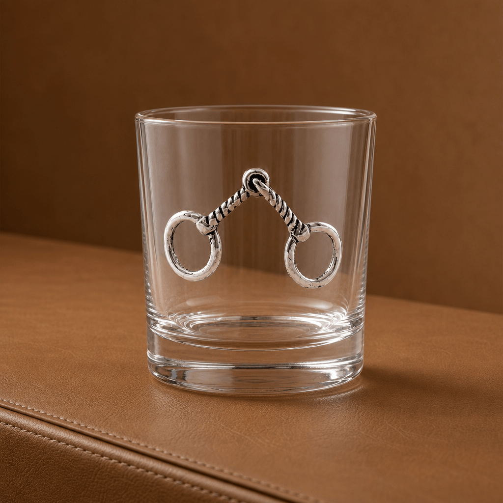Equestrian Bit Bar Glasses Set of 4