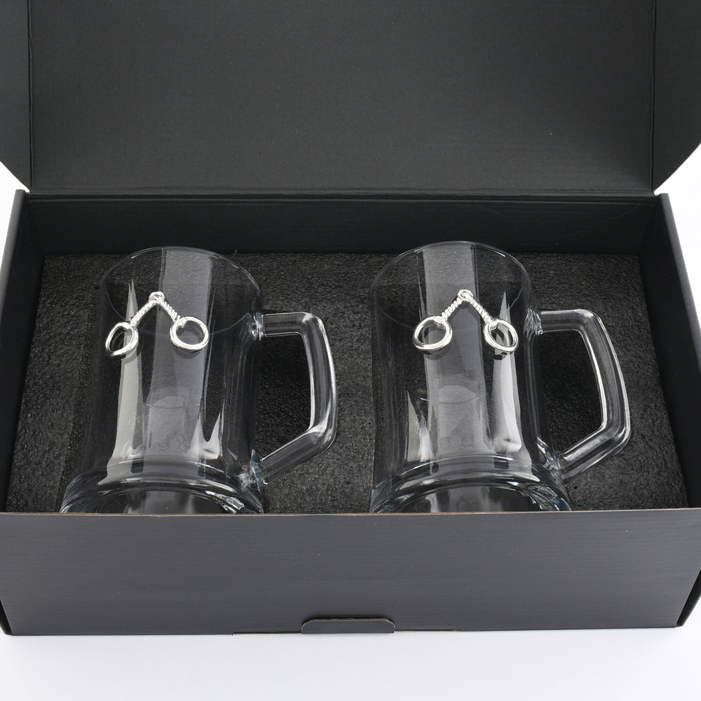 Equestrian Bit Beer Mugs - Set of 2 - Equine Exchange Tack Shop