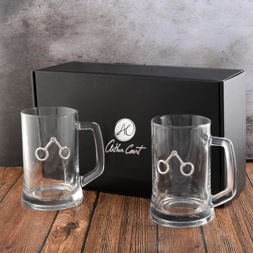 Equestrian Bit Beer Mugs - Set of 2 - Equine Exchange Tack Shop