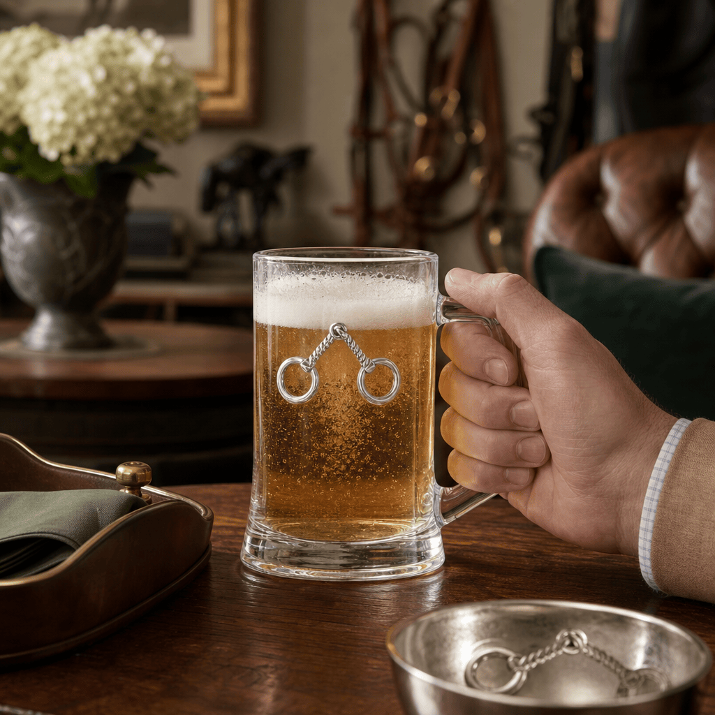 Equestrian Bit Beer Mugs - Set of 2