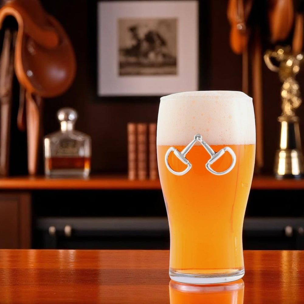 Equestrian Bit Beer Pint Glasses - Set of 4 - Equine Exchange Tack Shop