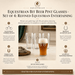 Equestrian Bit Beer Pint Glasses - Set of 4  
