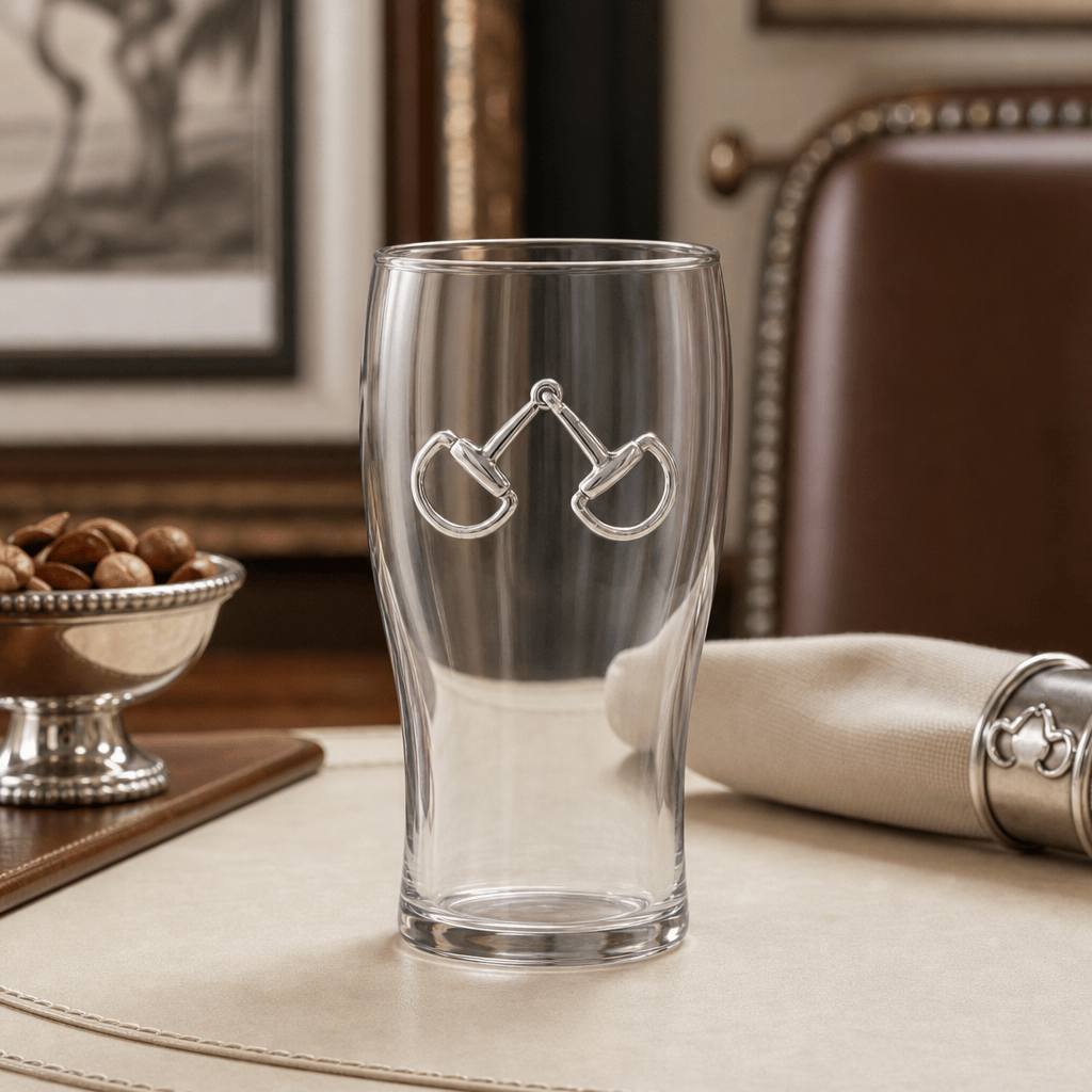 Equestrian Bit Beer Pint Glasses - Set of 4
