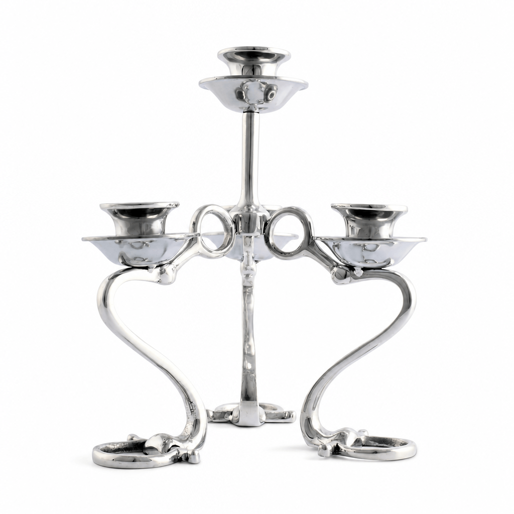Equestrian Bit Four Light Candlestick