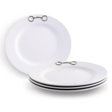 Equestrian Bit Melamine Lunch Plates - Set of 4 - Equine Exchange Tack Shop