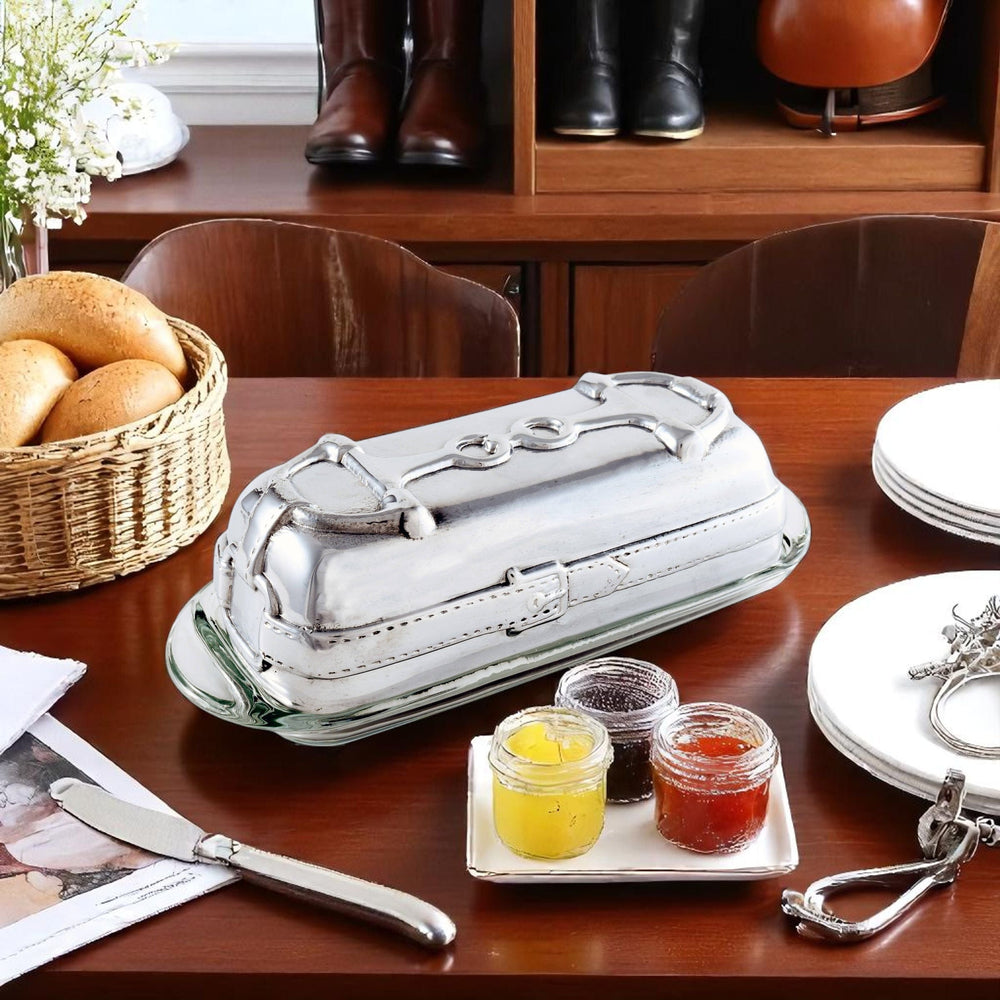 Equestrian Butter Dish - Equine Exchange Tack Shop
