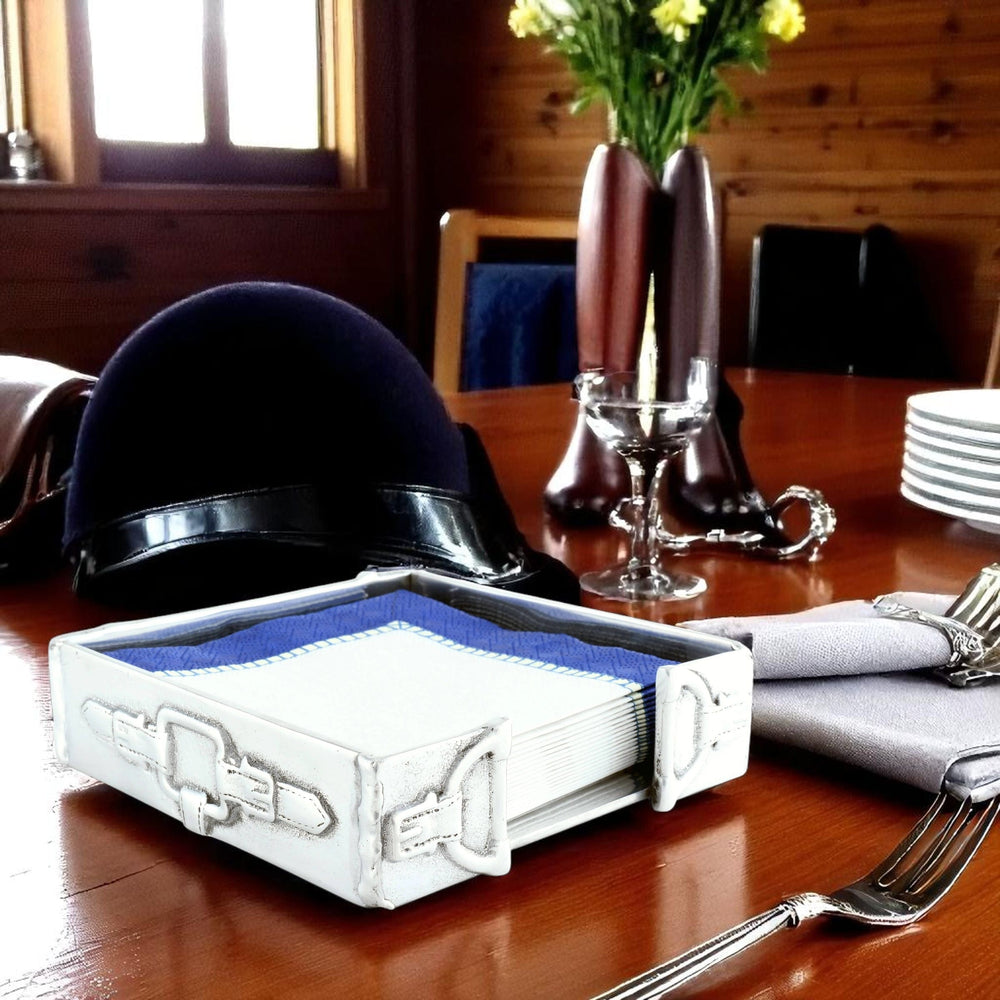 Equestrian Cocktail Napkin Box - Equine Exchange Tack Shop