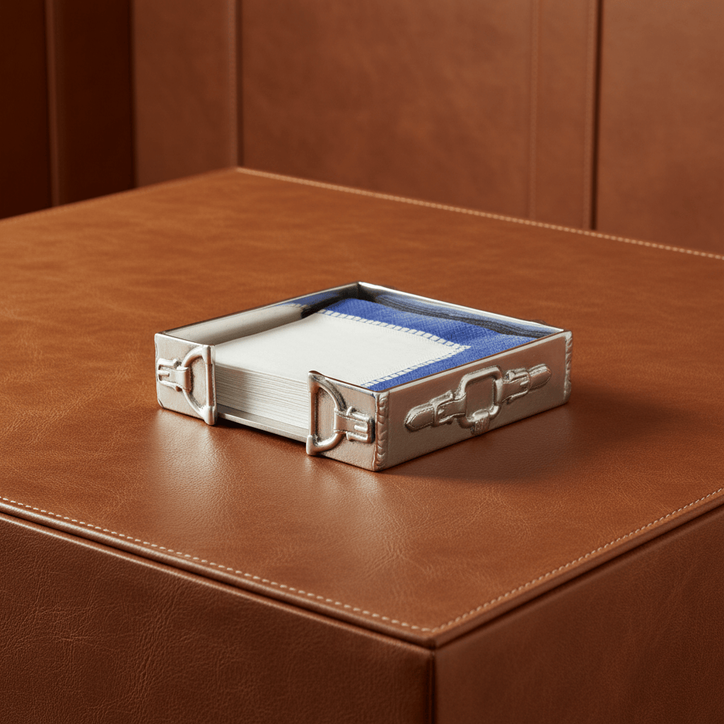 Equestrian Cocktail Napkin Box
