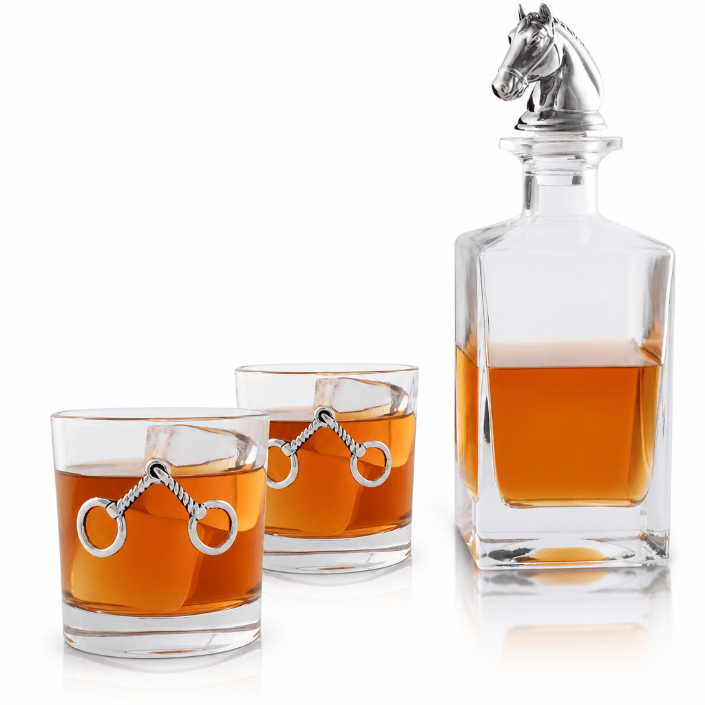 Equestrian Decanter Set with Glasses