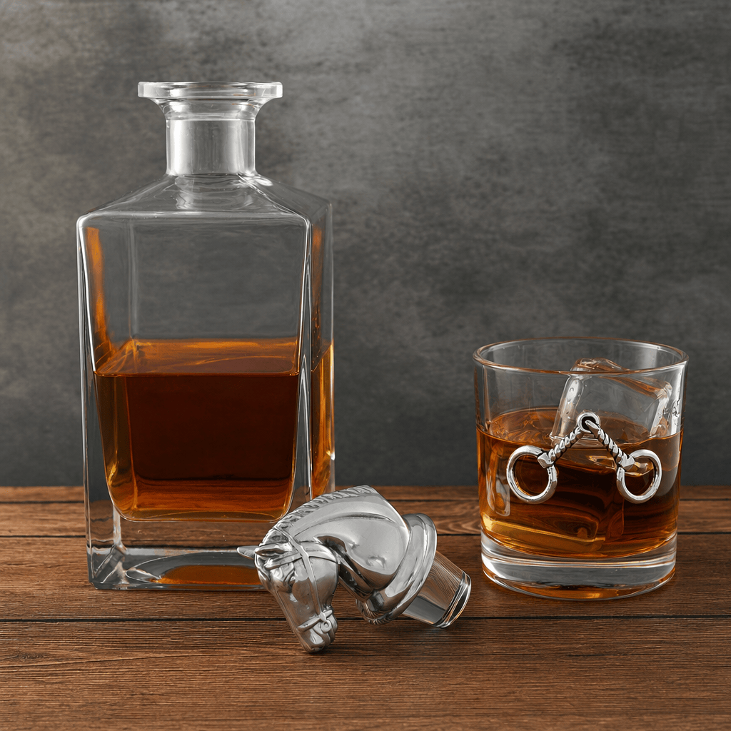 Equestrian Decanter Set with Glasses
