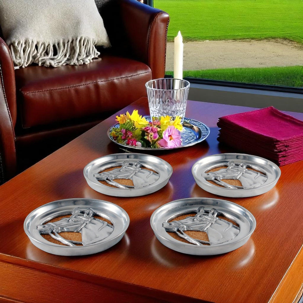 Equestrian Drink Coaster Set of 4 - Equine Exchange Tack Shop