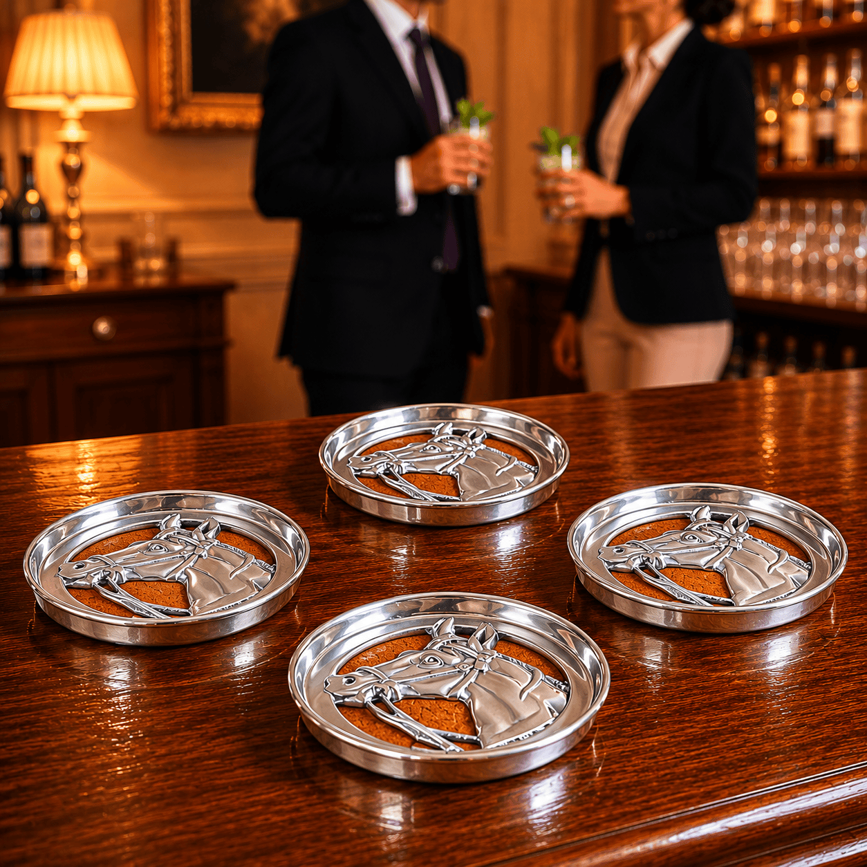 Equestrian Drink Coaster Set of 4