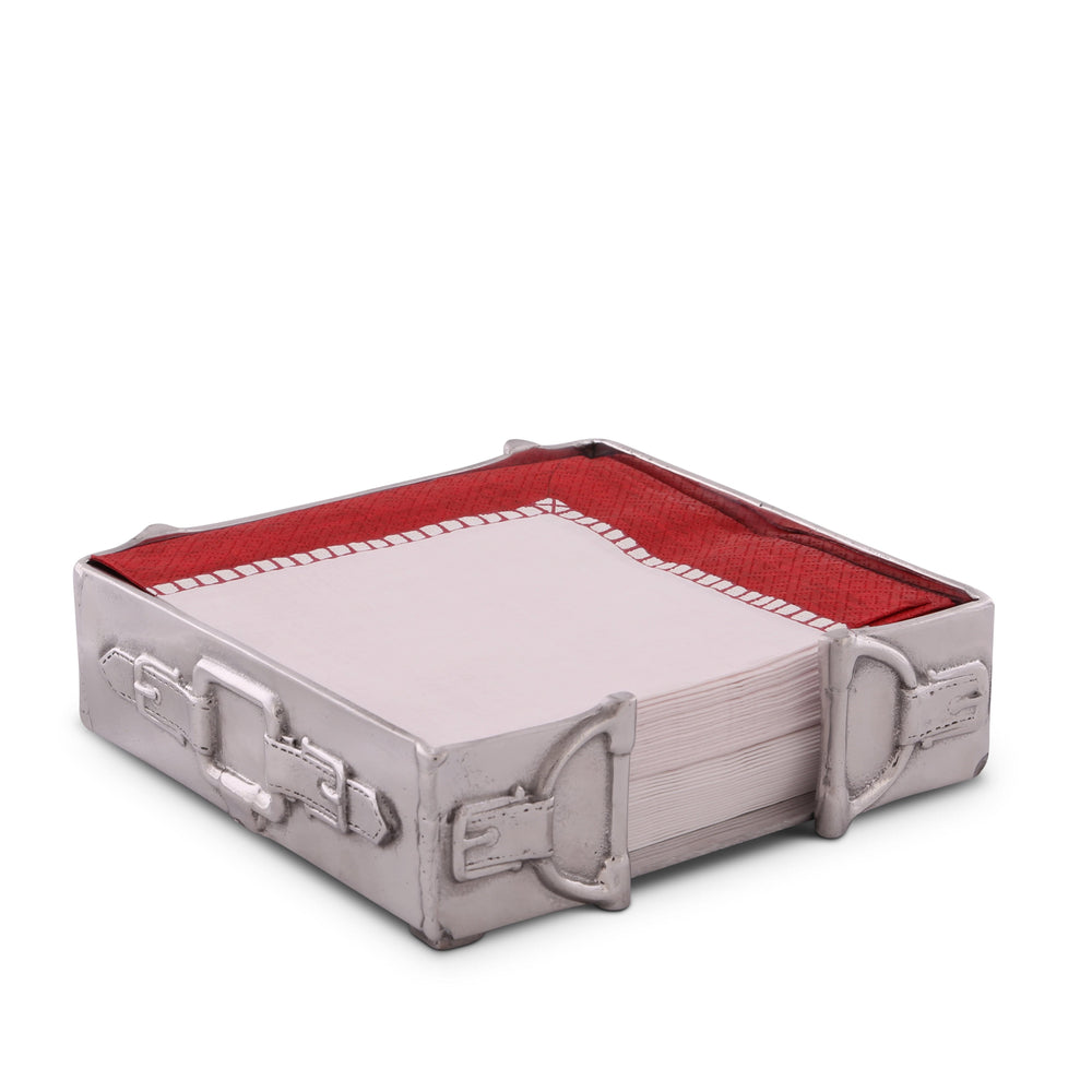 Equestrian Luncheon Napkin Box - Equine Exchange Tack Shop
