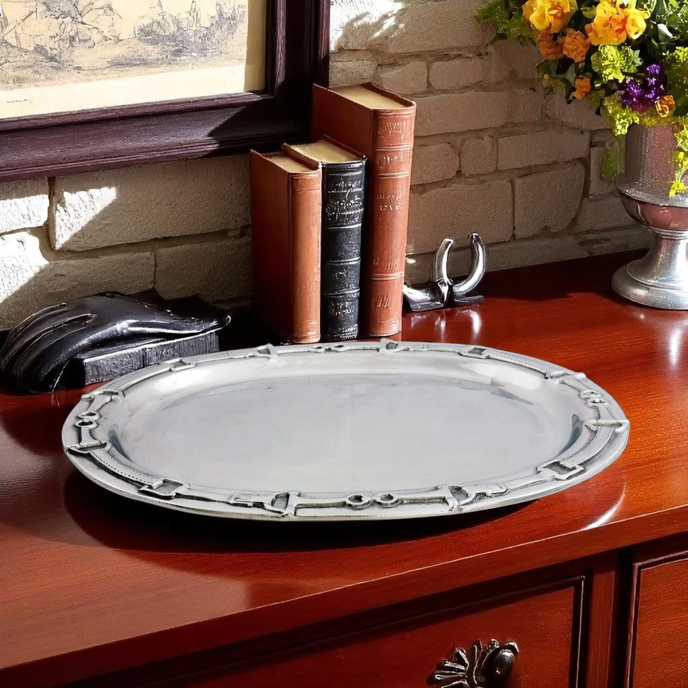 Equestrian Oval Platter - Equine Exchange Tack Shop