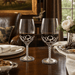 Equestrian Pair of Wine Glasses  