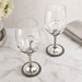 Equestrian Pair of Wine Glasses  