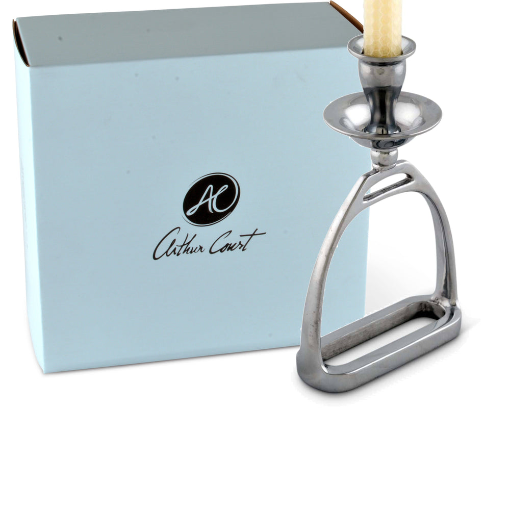 Equestrian Stirrup Candlestick - Equine Exchange Tack Shop