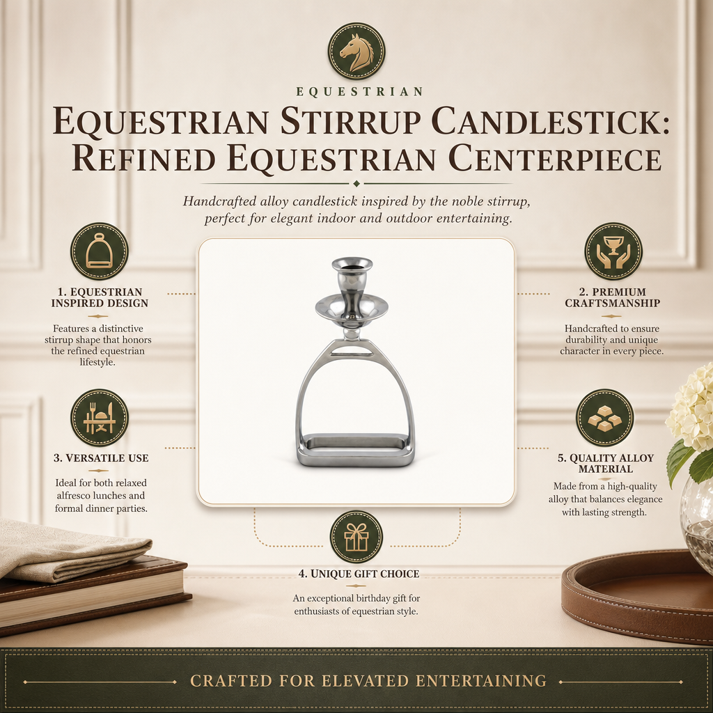 Equestrian Stirrup Candlestick