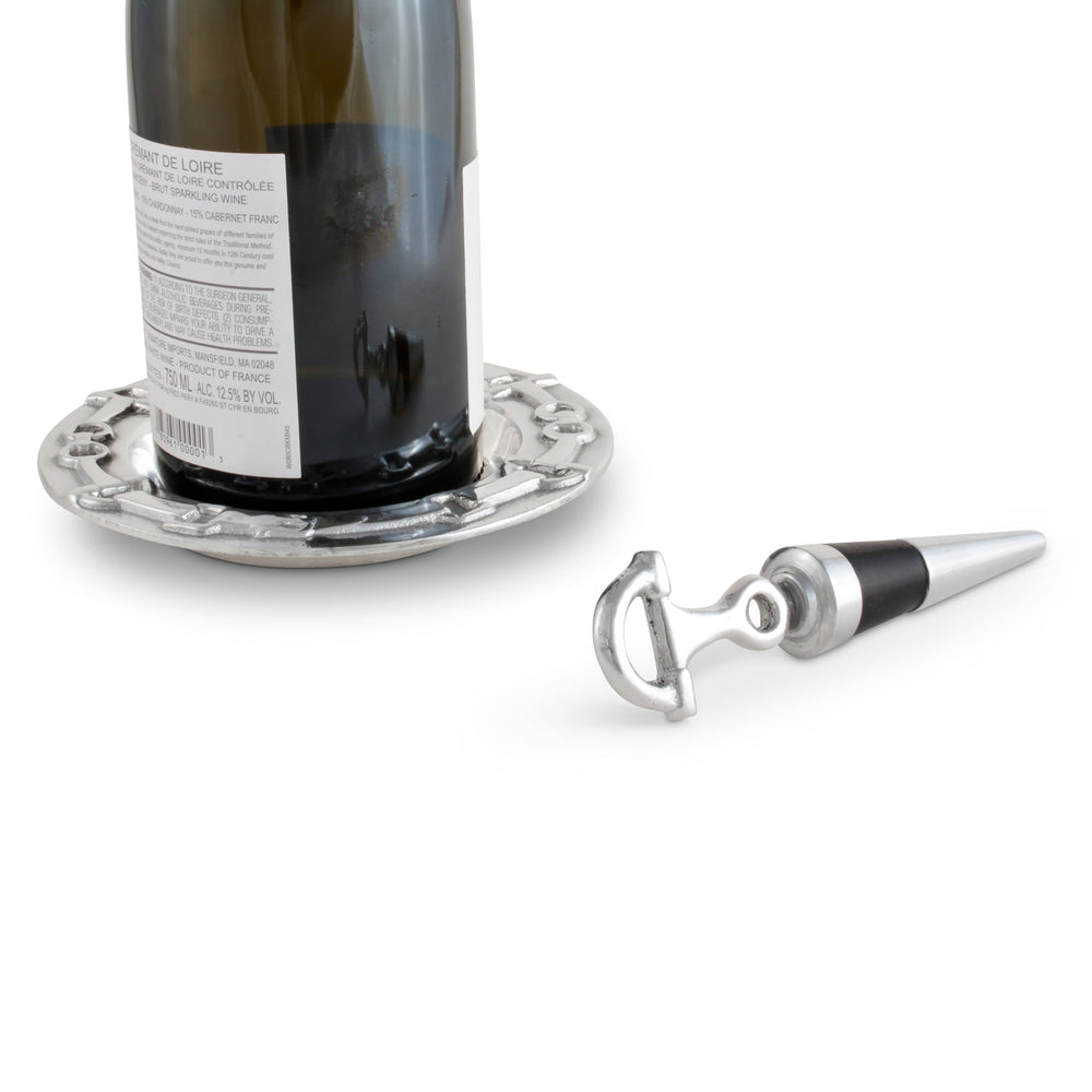Equestrian Wine Coaster and Stopper Set - Equine Exchange Tack Shop