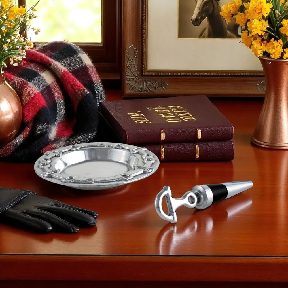 Equestrian Wine Coaster and Stopper Set - Equine Exchange Tack Shop