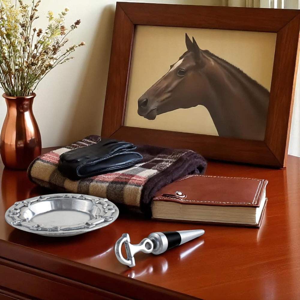 Equestrian Wine Coaster and Stopper Set - Equine Exchange Tack Shop