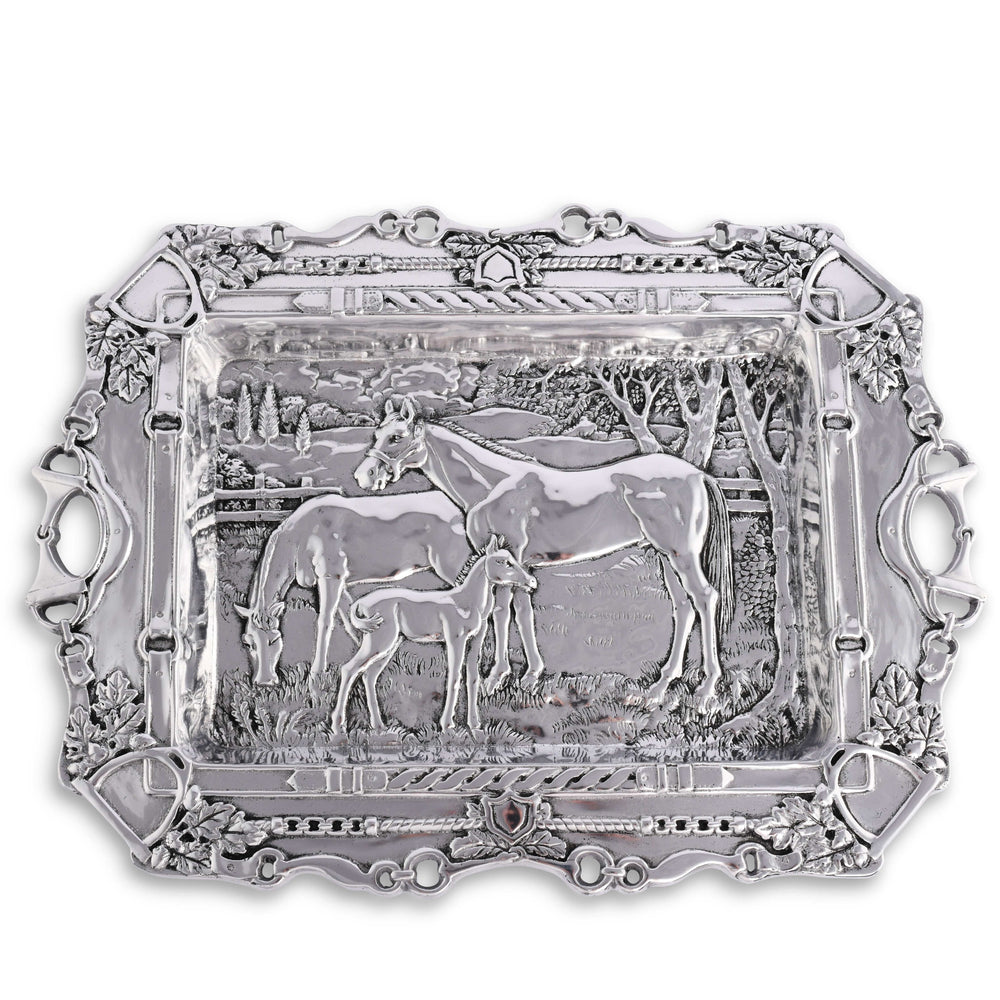 Grazing Horses Parlor Tray - Equine Exchange Tack Shop