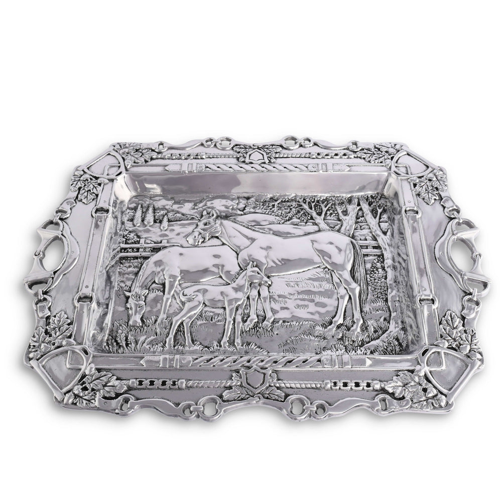 Grazing Horses Parlor Tray - Equine Exchange Tack Shop