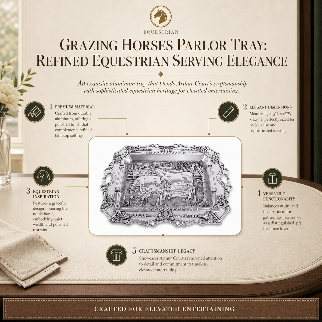 Grazing Horses Parlor Tray