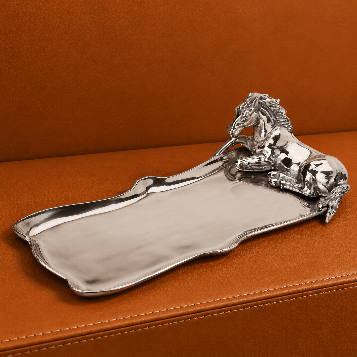 Horse Figural Oblong Tray