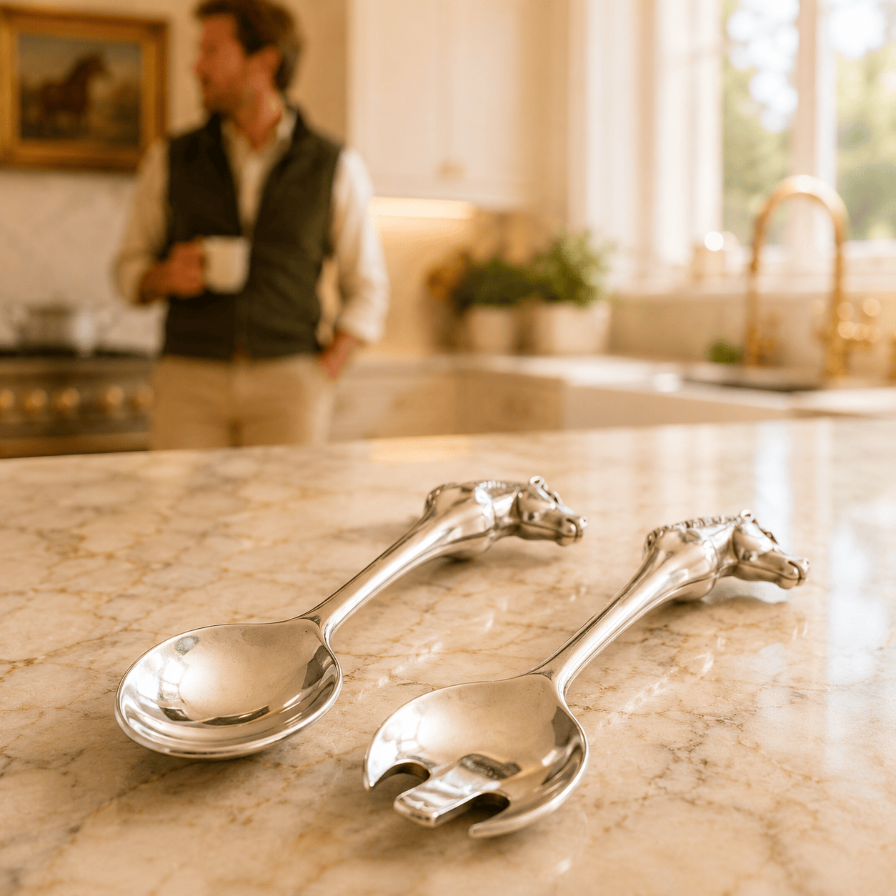 Horse Figural Serving Set-Set/2