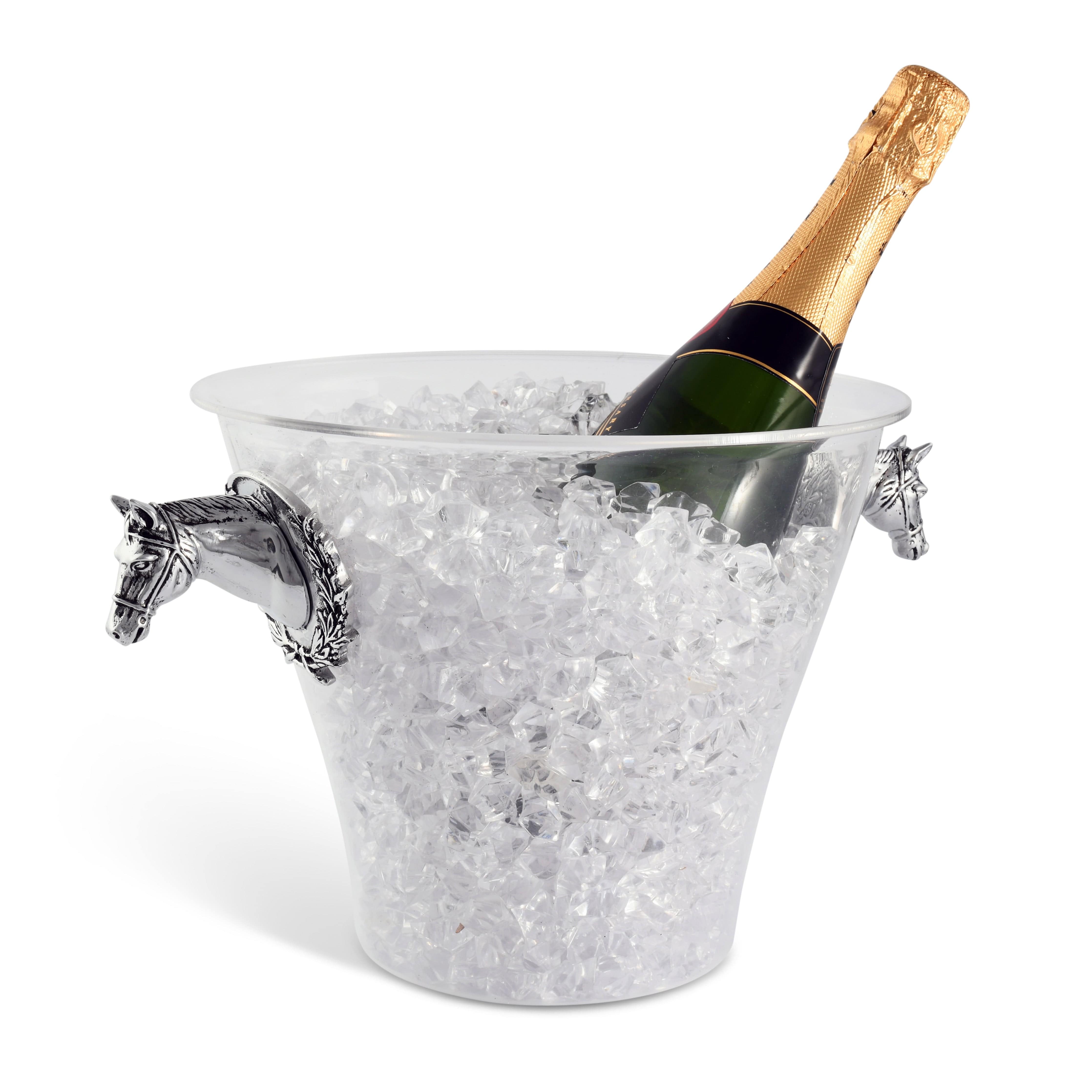 Horse Head Handle Acrylic Ice Bucket - Equine Exchange Tack Shop