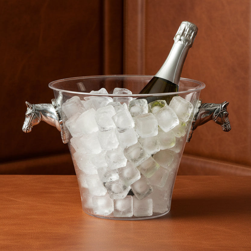 Horse Head Handle Acrylic Ice Bucket