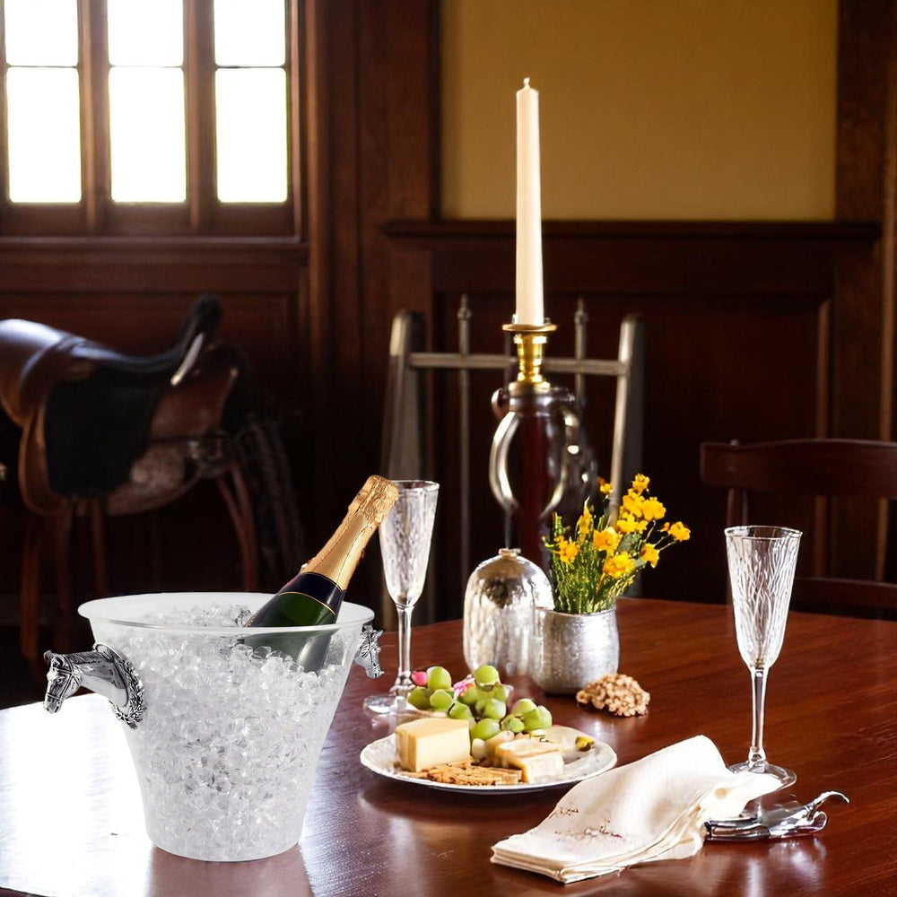 Horse Head Handle Acrylic Ice Bucket - Equine Exchange Tack Shop