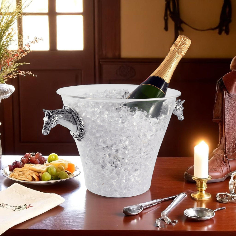 Horse Head Handle Acrylic Ice Bucket - Equine Exchange Tack Shop