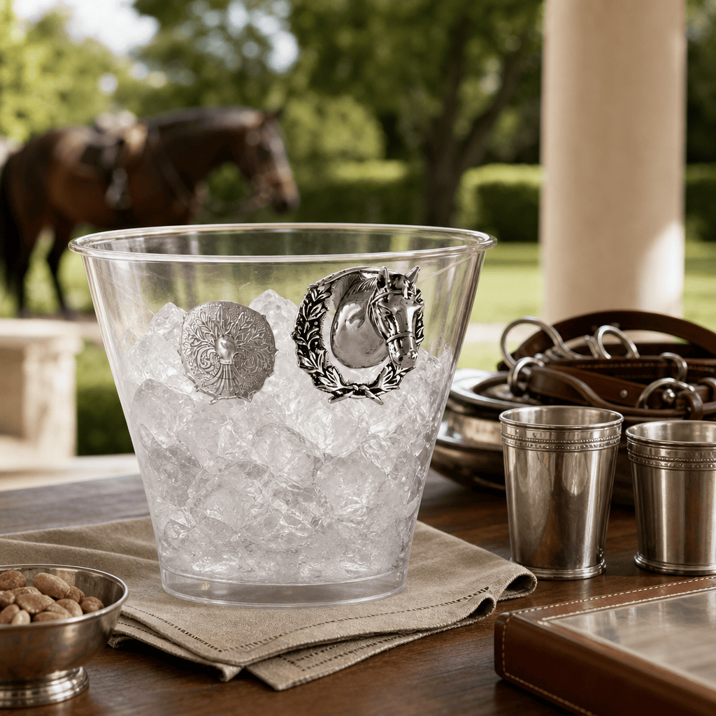 Horse Head Handle Acrylic Ice Bucket  