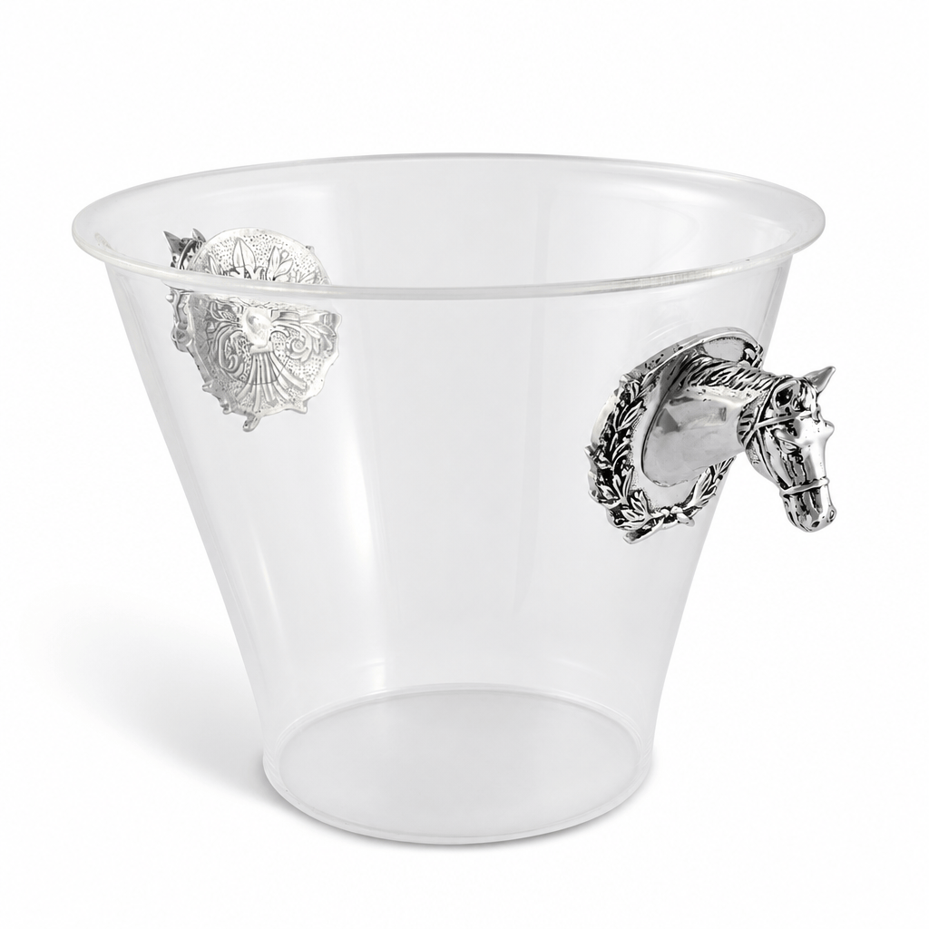Horse Head Handle Acrylic Ice Bucket  
